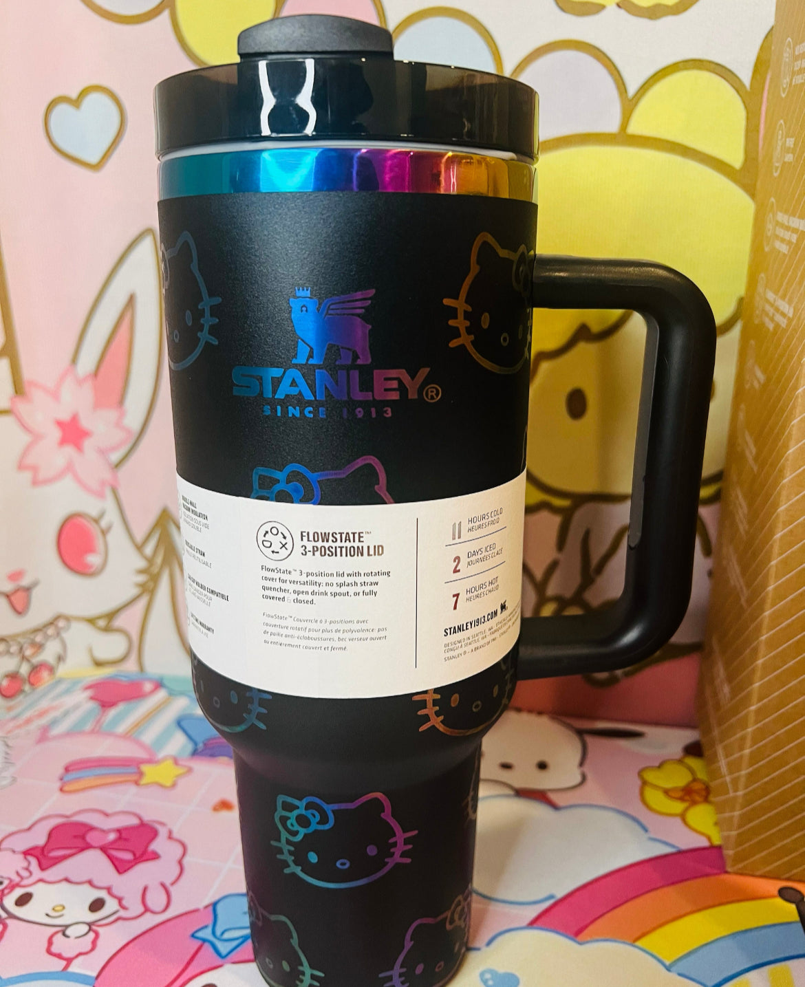 Kawaii Custom Hello Kitty 40oz Tumbler Insulated Cup