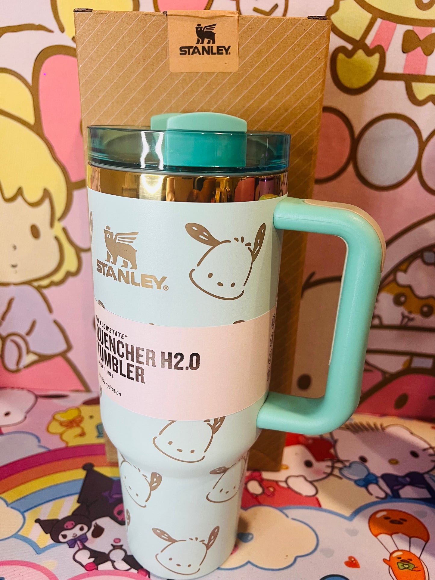 Kawaii Custom Engraved Pochacco 40oz Tumbler Insulated Cup