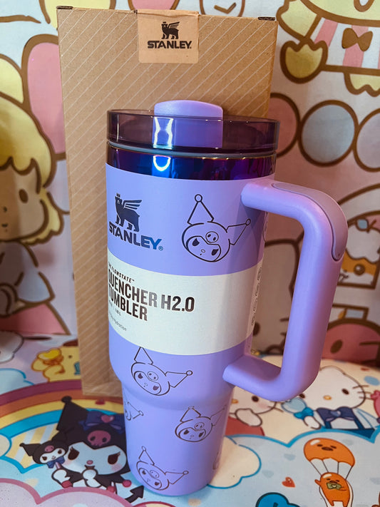 Kawaii Custom Engraved Kuromi 40oz Tumbler Insulated Cup