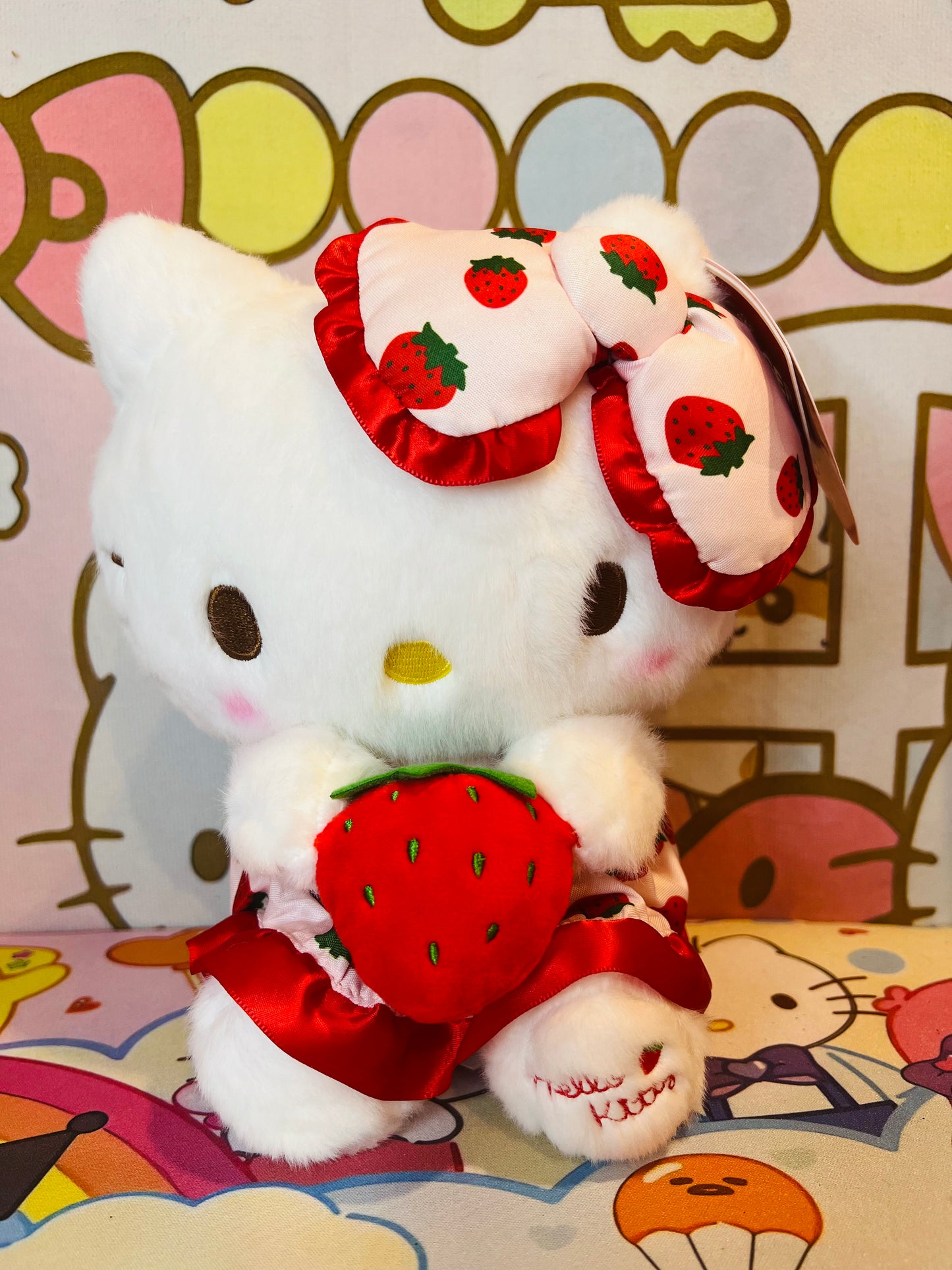 Limited Edition Strawberry Series Hello Kitty Stuffed Toy Plush Doll