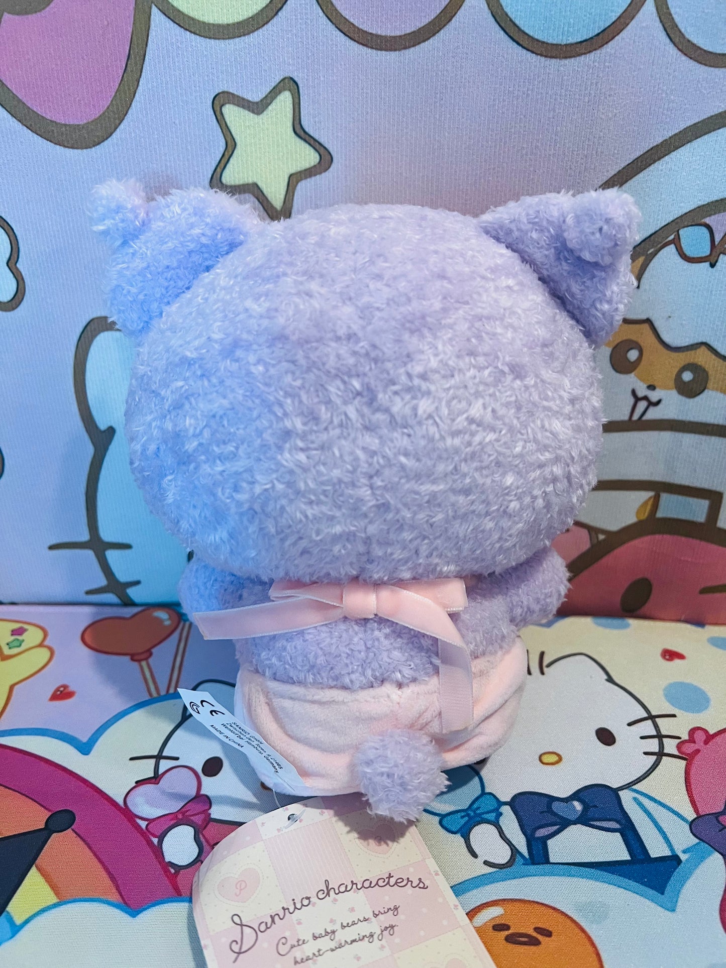 Adorable Plush Baby Bear Series Kitty, Kuromi, Cinnamoroll, Melody Stuffed Toy Doll