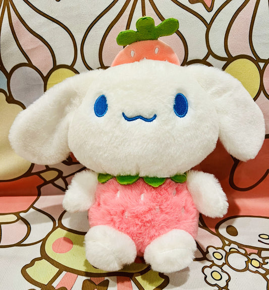 Cuddly Cinnamoroll in Strawberry Costume Plushie Stuffed Toy