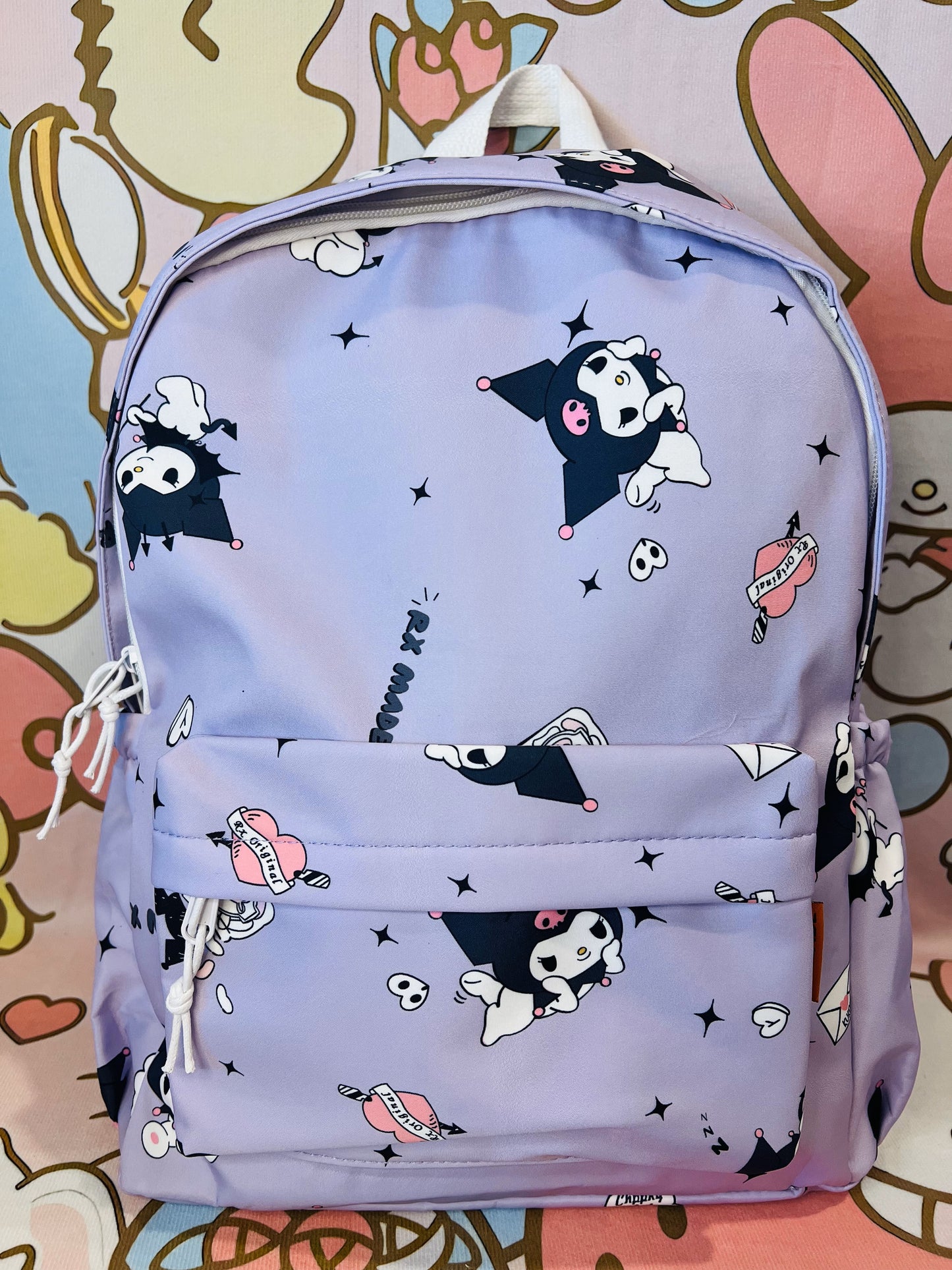 Sanrio Backpack Kuromi Student Purple Bag Large Capacity Bag