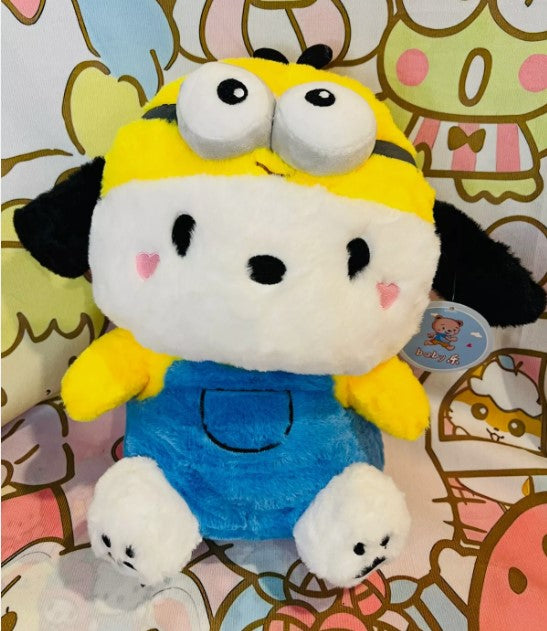 Cute Pochacco Limited Edition Plush Stuffed Toy Minion Outfit